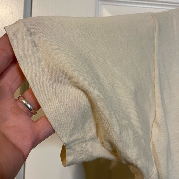 VTG Texas Tops single stitch ivory Bubba-n-Spot graphic tee sz L - Picture 4 of 11